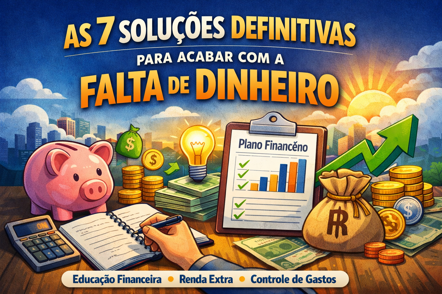 Leia mais sobre o artigo As 7 Soluções Definitivas Para Acabar com a Falta de Dinheiro e Retomar o Controle Financeiro