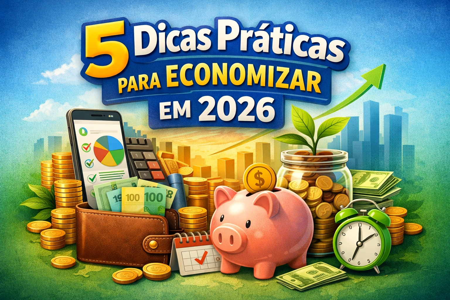 Leia mais sobre o artigo 5 Dicas Práticas para Economizar em 2026: Estratégias Reais para Proteger Seu Dinheiro