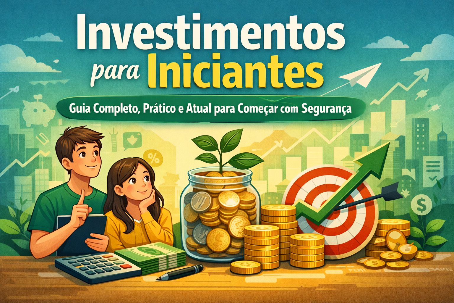 Leia mais sobre o artigo Investimentos para Iniciantes: Guia Completo, Prático e Atual para Começar com Segurança
